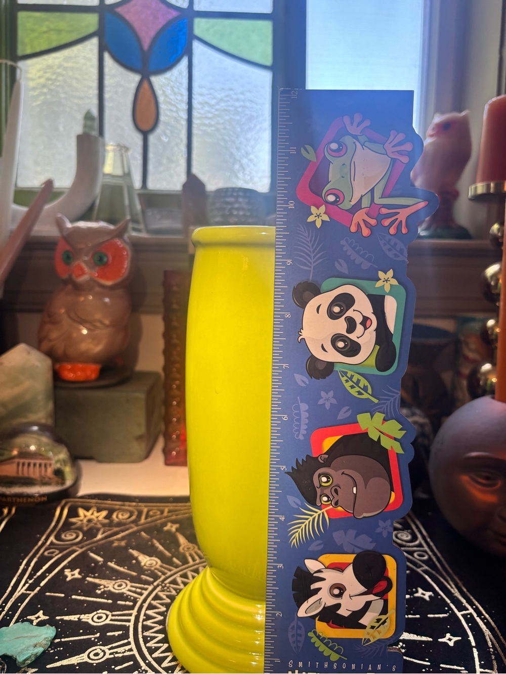 MILLENNIUM III FIESTA WARE CHARTREUSE VASE: YEAR OF 2000!!! - Picture 9 of 10